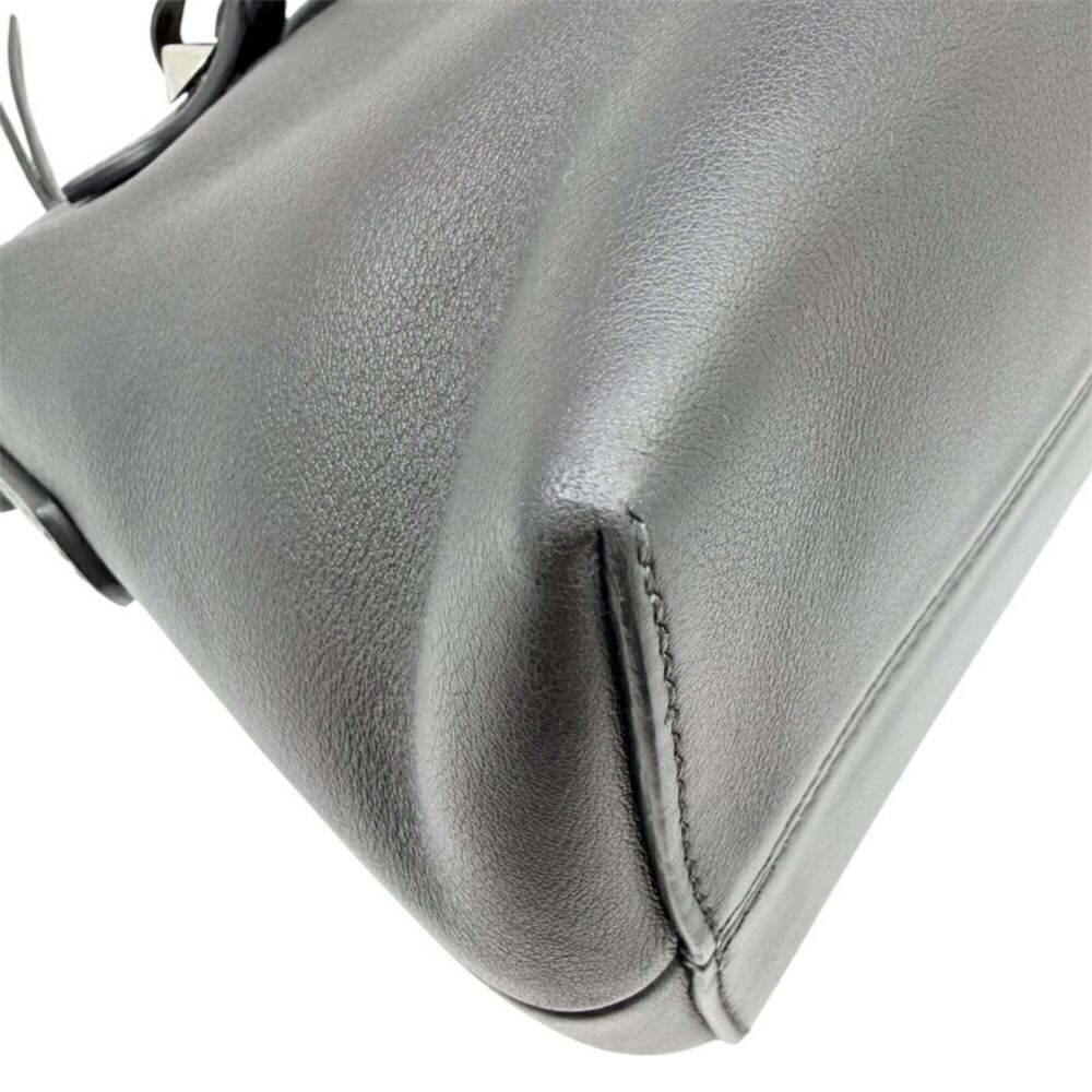 FENDI Black Leather Shoulder Bag - Picture 6 of 16